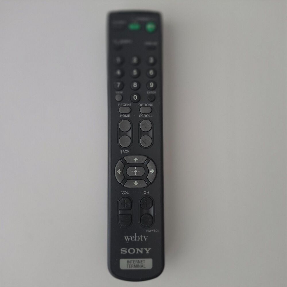 Vintage Sony RM-Y801 WebTV Internet Terminal Remote Control - Retro Tech